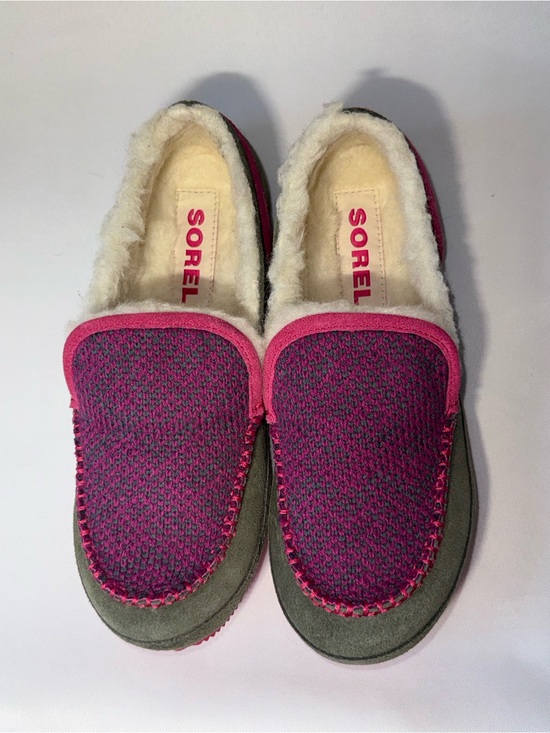 Sorel Shoes - Sorel Tremblant II Suede Moccasin Slippers Stone Green Cactus Pink Sz 8 NIB